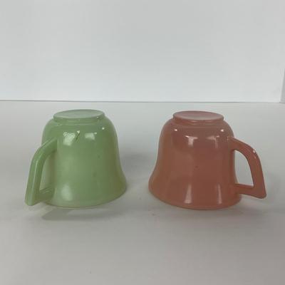 -210- GLASSWARE | Pastel Childrenâ€™s Set | Cups, Saucers, & Plates