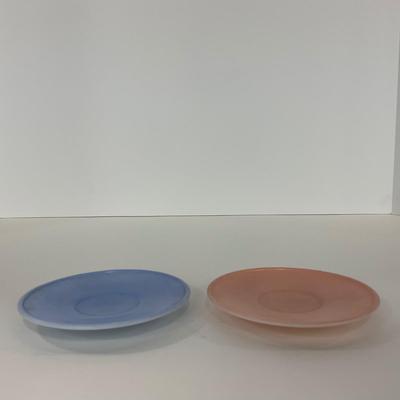 -210- GLASSWARE | Pastel Childrenâ€™s Set | Cups, Saucers, & Plates
