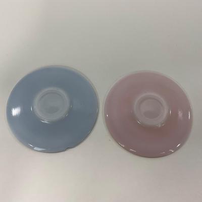 -210- GLASSWARE | Pastel Childrenâ€™s Set | Cups, Saucers, & Plates