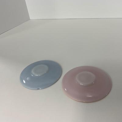 -210- GLASSWARE | Pastel Childrenâ€™s Set | Cups, Saucers, & Plates