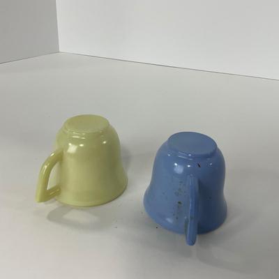 -210- GLASSWARE | Pastel Childrenâ€™s Set | Cups, Saucers, & Plates