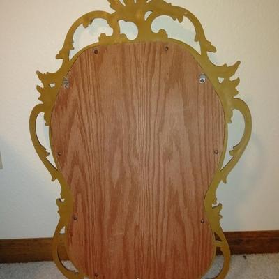 Mid Century Modern Dart Industries Gold framed wall Mirror