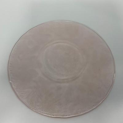 -211- GLASSWARE | Pink Dogwood MacBeth Evans Co. | Sugars & Tray