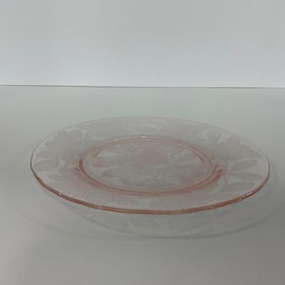 -212- GLASSWARE | Pink Dogwood Macbeth Evans Co. | Small Plates