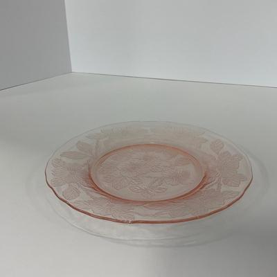-212- GLASSWARE | Pink Dogwood Macbeth Evans Co. | Small Plates