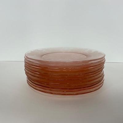 -212- GLASSWARE | Pink Dogwood Macbeth Evans Co. | Small Plates
