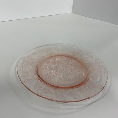 -212- GLASSWARE | Pink Dogwood Macbeth Evans Co. | Small Plates