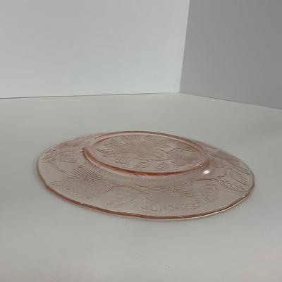 -212- GLASSWARE | Pink Dogwood Macbeth Evans Co. | Small Plates