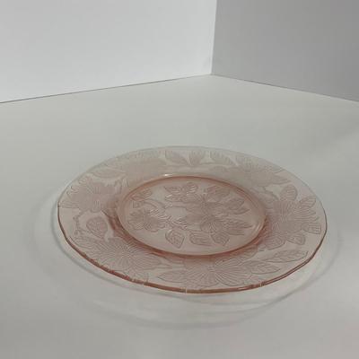 -212- GLASSWARE | Pink Dogwood Macbeth Evans Co. | Small Plates
