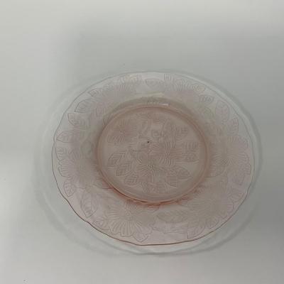 -212- GLASSWARE | Pink Dogwood Macbeth Evans Co. | Small Plates