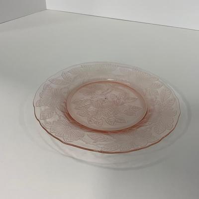 -212- GLASSWARE | Pink Dogwood Macbeth Evans Co. | Small Plates