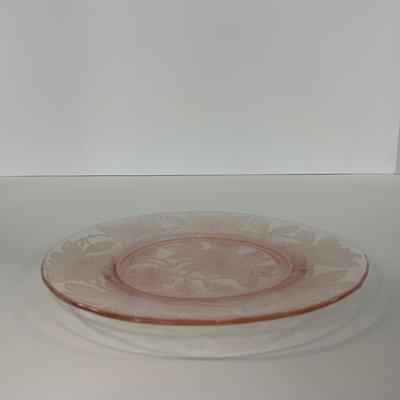-212- GLASSWARE | Pink Dogwood Macbeth Evans Co. | Small Plates