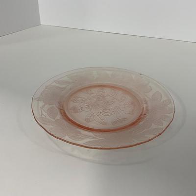 -212- GLASSWARE | Pink Dogwood Macbeth Evans Co. | Small Plates