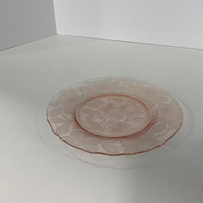 -212- GLASSWARE | Pink Dogwood Macbeth Evans Co. | Small Plates