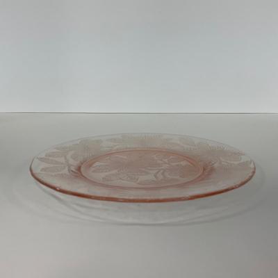-212- GLASSWARE | Pink Dogwood Macbeth Evans Co. | Small Plates