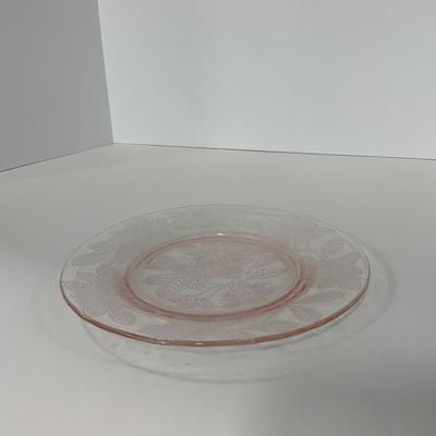 -212- GLASSWARE | Pink Dogwood Macbeth Evans Co. | Small Plates