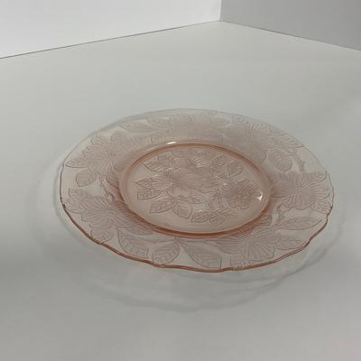 -212- GLASSWARE | Pink Dogwood Macbeth Evans Co. | Small Plates