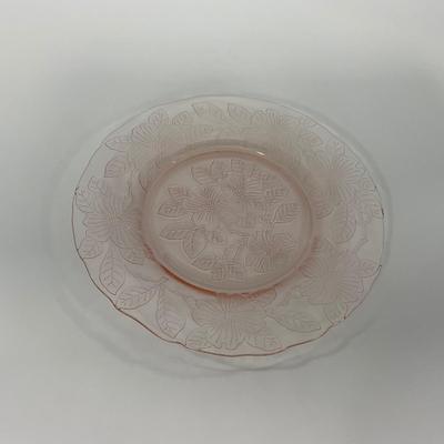 -212- GLASSWARE | Pink Dogwood Macbeth Evans Co. | Small Plates