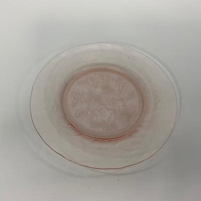 -212- GLASSWARE | Pink Dogwood Macbeth Evans Co. | Small Plates