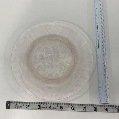 -212- GLASSWARE | Pink Dogwood Macbeth Evans Co. | Small Plates