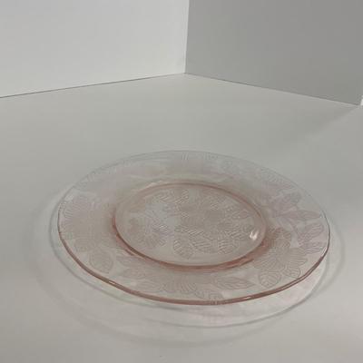 -212- GLASSWARE | Pink Dogwood Macbeth Evans Co. | Small Plates
