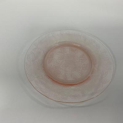-212- GLASSWARE | Pink Dogwood Macbeth Evans Co. | Small Plates