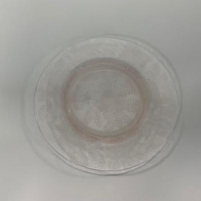 -212- GLASSWARE | Pink Dogwood Macbeth Evans Co. | Small Plates