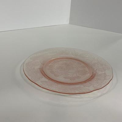 -212- GLASSWARE | Pink Dogwood Macbeth Evans Co. | Small Plates