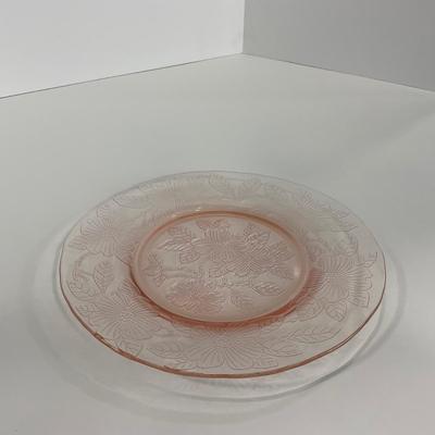 -212- GLASSWARE | Pink Dogwood Macbeth Evans Co. | Small Plates