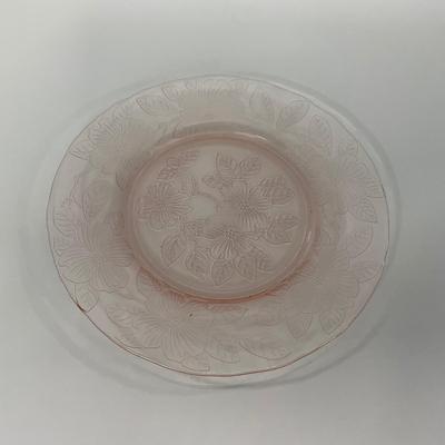 -212- GLASSWARE | Pink Dogwood Macbeth Evans Co. | Small Plates