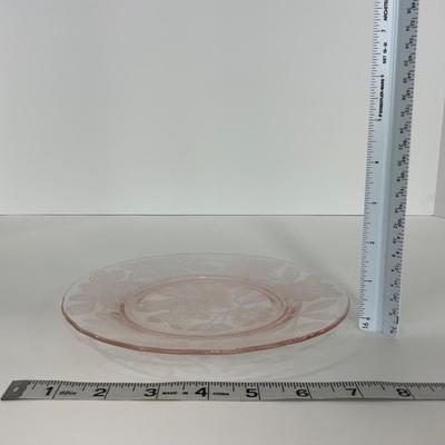 -212- GLASSWARE | Pink Dogwood Macbeth Evans Co. | Small Plates