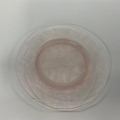 -212- GLASSWARE | Pink Dogwood Macbeth Evans Co. | Small Plates