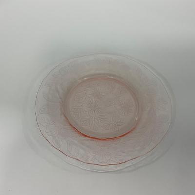 -212- GLASSWARE | Pink Dogwood Macbeth Evans Co. | Small Plates