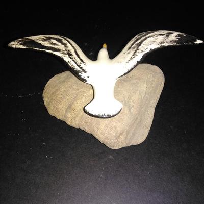 Hawaiian Dashboard Hula Doll Sweet KeAloha with large conch shell and seagull