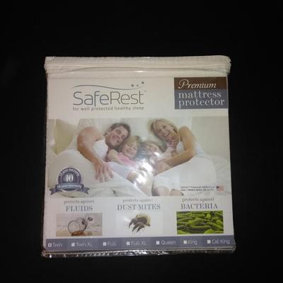 New Safe Rest Premium Mattress protector packaged marked twin sized