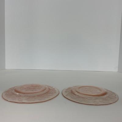 -213- GLASSWARE | Pink Dogwood Macbeth Evans Co. | Cups & Saucers