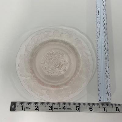 -213- GLASSWARE | Pink Dogwood Macbeth Evans Co. | Cups & Saucers