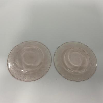 -213- GLASSWARE | Pink Dogwood Macbeth Evans Co. | Cups & Saucers
