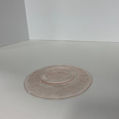 -213- GLASSWARE | Pink Dogwood Macbeth Evans Co. | Cups & Saucers