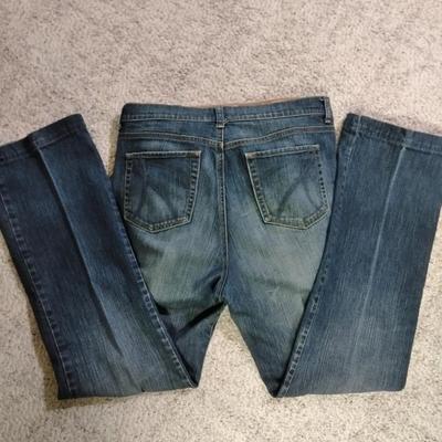 Two pairs of Women's Jeans size 12 Tall West Side bootcut & 12 Long Eddie Bauer