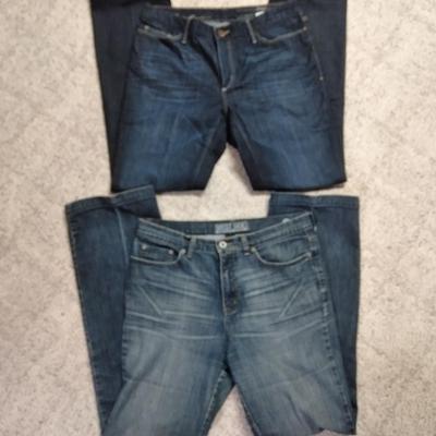 Two pairs of Women's Jeans size 12 Tall West Side bootcut & 12 Long Eddie Bauer