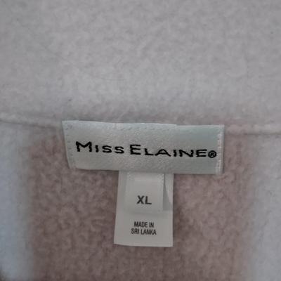 Three zip up Winter nightgowns XL & L Miss Elaine, Kayser, Croft & Barrow