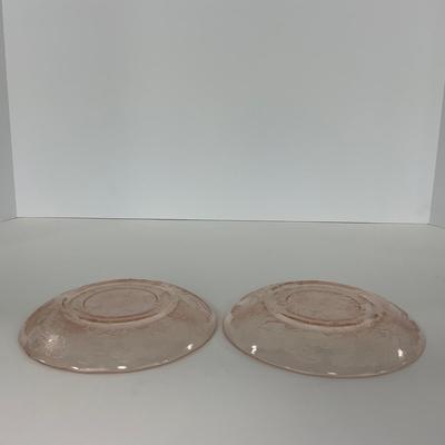 -214- GLASSWARE | Pink Dogwood Macbeth Evans Co. | Cups & Saucers