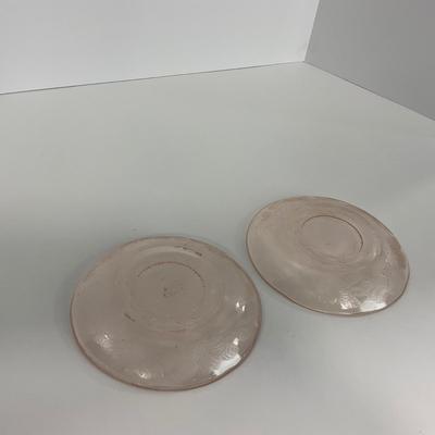 -214- GLASSWARE | Pink Dogwood Macbeth Evans Co. | Cups & Saucers