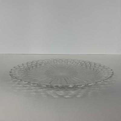 -215- GLASSWARE | Waffle Waterford Hocking Glass Co. | Small Plates & Large Plates