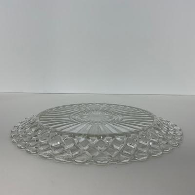 -215- GLASSWARE | Waffle Waterford Hocking Glass Co. | Small Plates & Large Plates