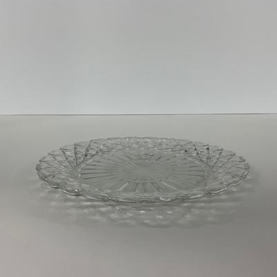 -215- GLASSWARE | Waffle Waterford Hocking Glass Co. | Small Plates & Large Plates