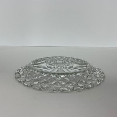 -215- GLASSWARE | Waffle Waterford Hocking Glass Co. | Small Plates & Large Plates
