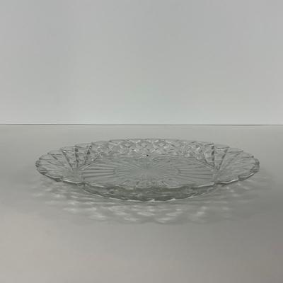 -215- GLASSWARE | Waffle Waterford Hocking Glass Co. | Small Plates & Large Plates