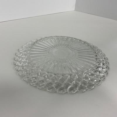 -215- GLASSWARE | Waffle Waterford Hocking Glass Co. | Small Plates & Large Plates